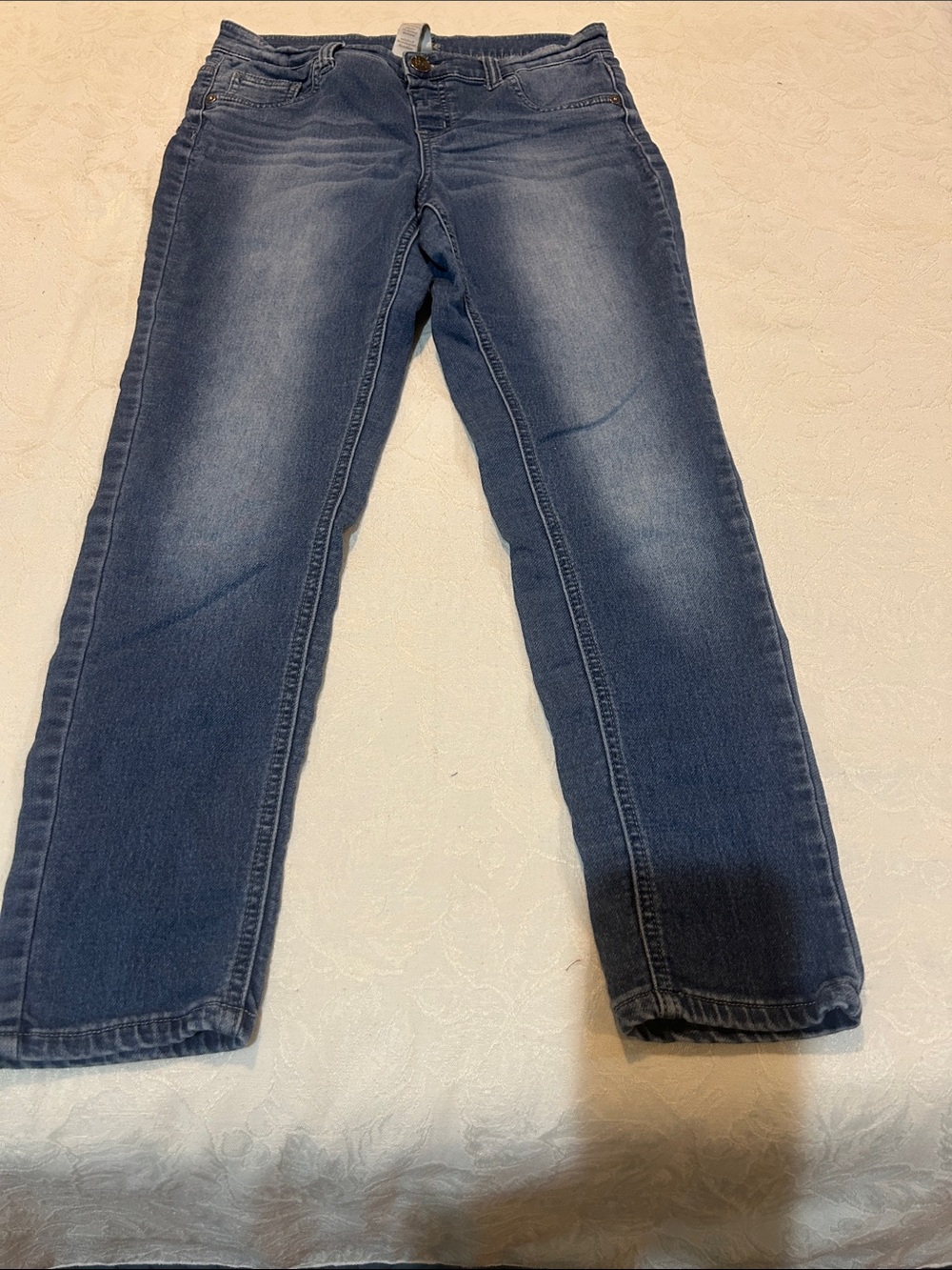 Justice Girls Straight Leg Denim Jeans in Blue